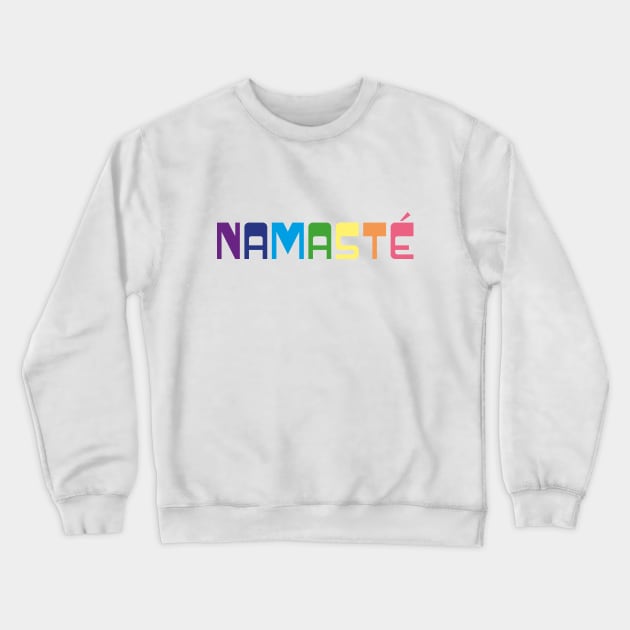 Yoga Pride Rainbow Shirt // Namaste Crewneck Sweatshirt by ByMine